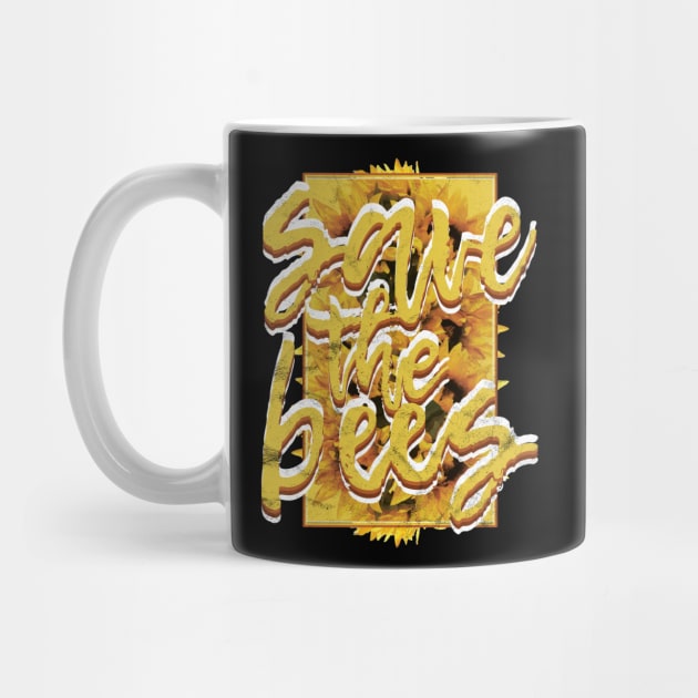 Save The Bees Plant Flower by avshirtnation